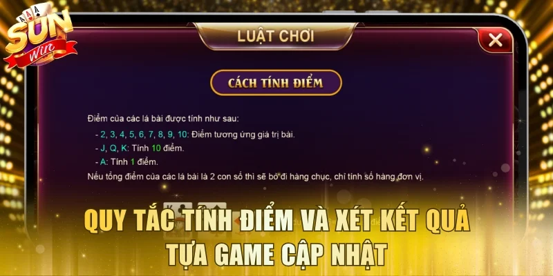 Quy tắc tính điểm và xét kết quả tựa game cập nhật